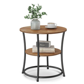 VASAGLE round side table top view with spacious surface for lamps
