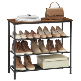 VASAGLE anti-tip kit secures rack to wall for safety.