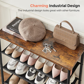 VASAGLE shoe rack assembly instructions guide easy setup.
