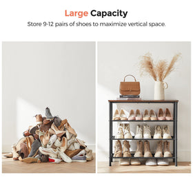 VASAGLE shoe rack suitable for apartments and dorms.