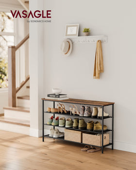 VASAGLE three-fabric-shelves showing lightweight, breathable storage.