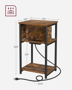 VASAGLE adjustable feet stabilize the table on uneven floors.