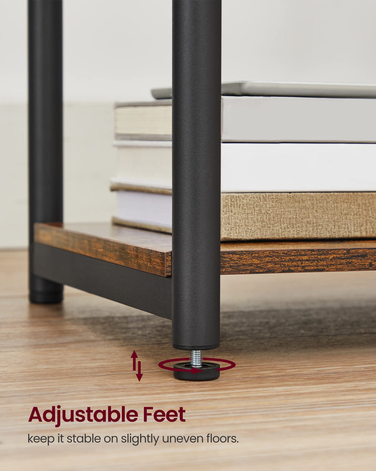 VASAGLE daily-use organizer keeps essentials neatly stacked and accessible.