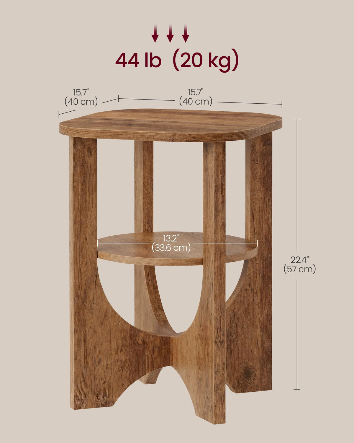 VASAGLE side table easy assembly with clear instructions for quick setup