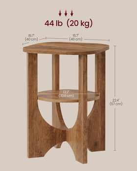 VASAGLE side table easy assembly with clear instructions for quick setup