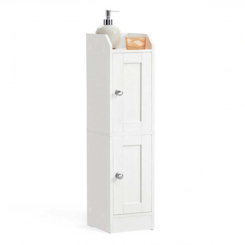 VASAGLE Siren cabinet front view for slim storage in small rooms.