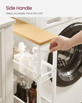 VASAGLE rolling cart moves easily to any living space.