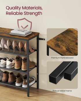 VASAGLE space-saving design frees floor space in entryways.