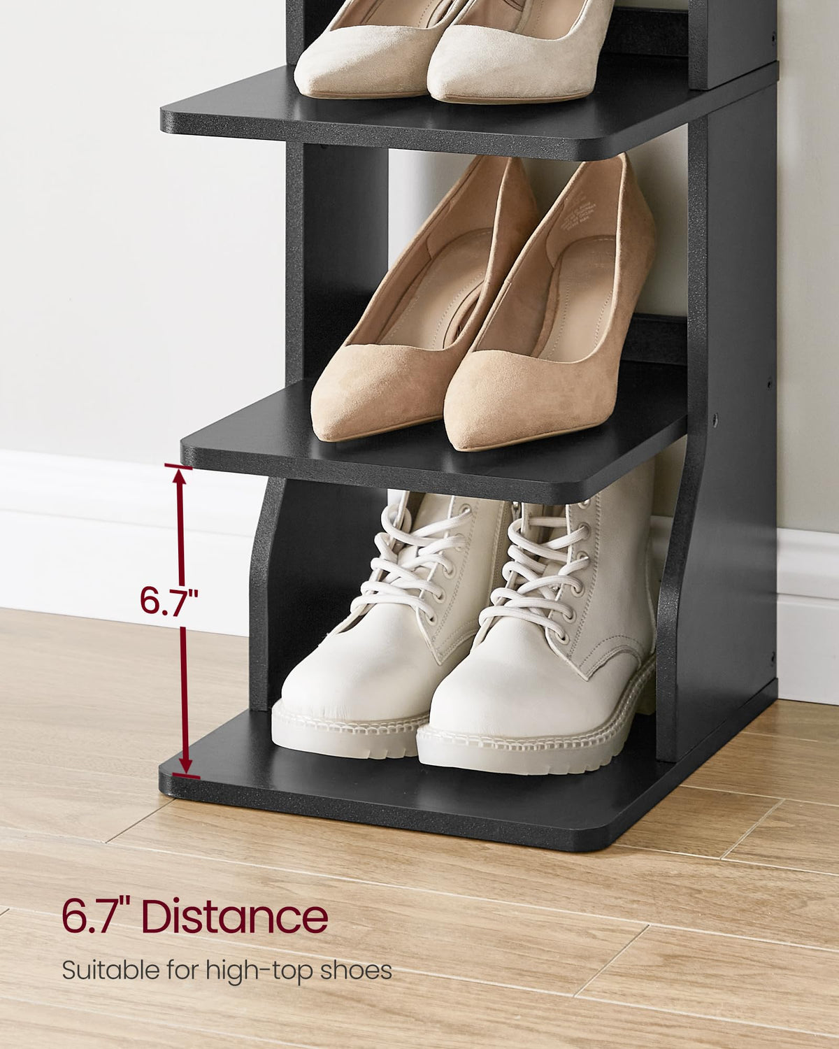 VASAGLE space-saving entryway composition highlights narrow footprint.