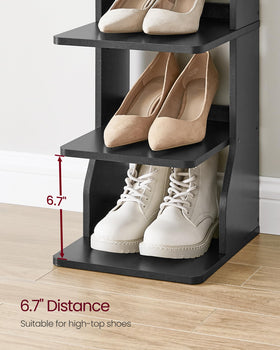 VASAGLE space-saving entryway composition highlights narrow footprint.