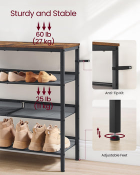 VASAGLE spacious entryway storage reduces clutter and improves accessibility