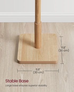 VASAGLE rack with stable base supporting heavier garments.