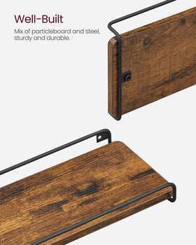 VASAGLE sturdy construction with particleboard and steel for durability.
