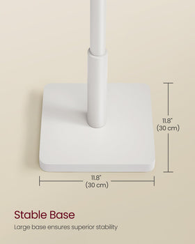 Robust base and main pole ensuring stable storage for outerwear