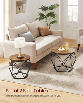 VASAGLE steel-frame base supports cups and laptops with minimal wobble.