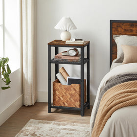 VASAGLE assembled profile demonstrates a compact footprint for small rooms.
