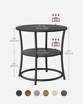 VASAGLE top surface supports up to 66 pounds for durable everyday use.