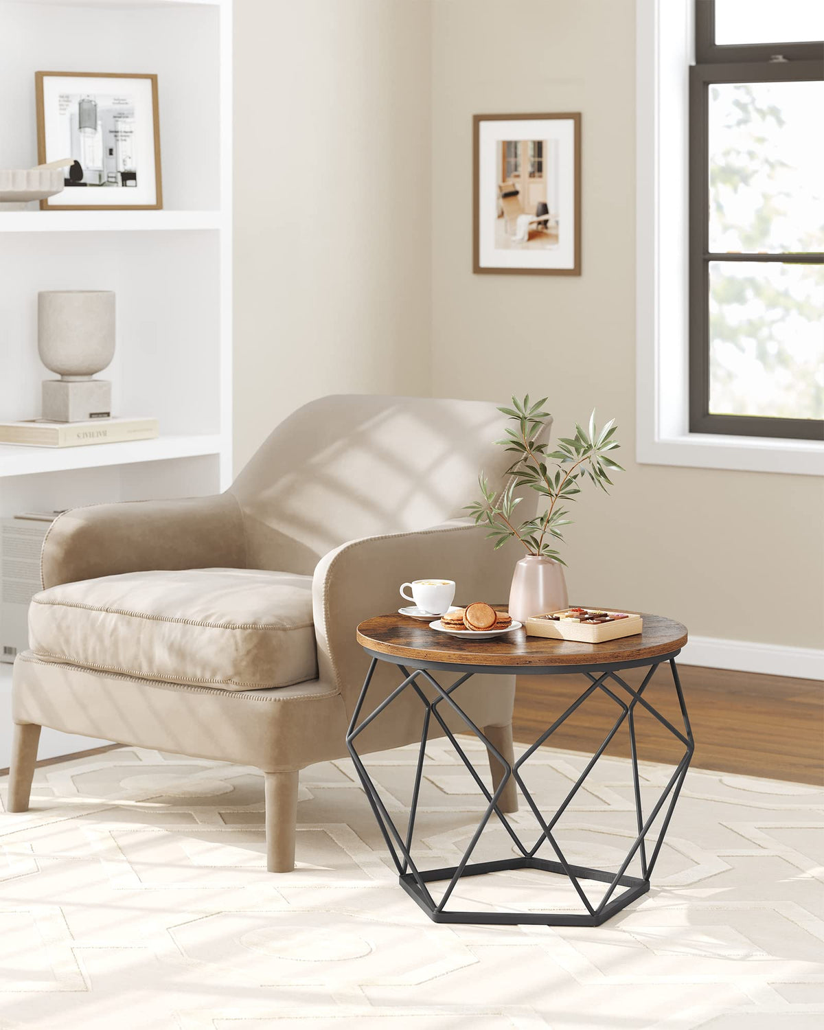 VASAGLE two-tables design offers versatile placement options in any room.