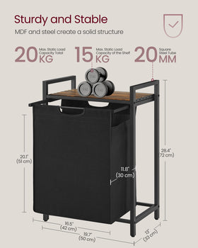 VASAGLE ventilated shelf design promotes airflow and freshness