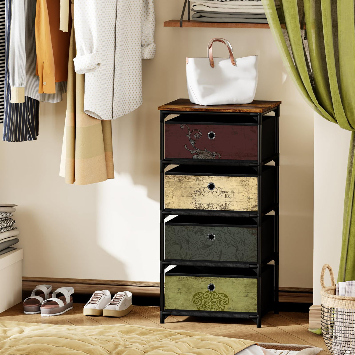 VASICAR versatile storage fits bedroom, entryway, or nursery.