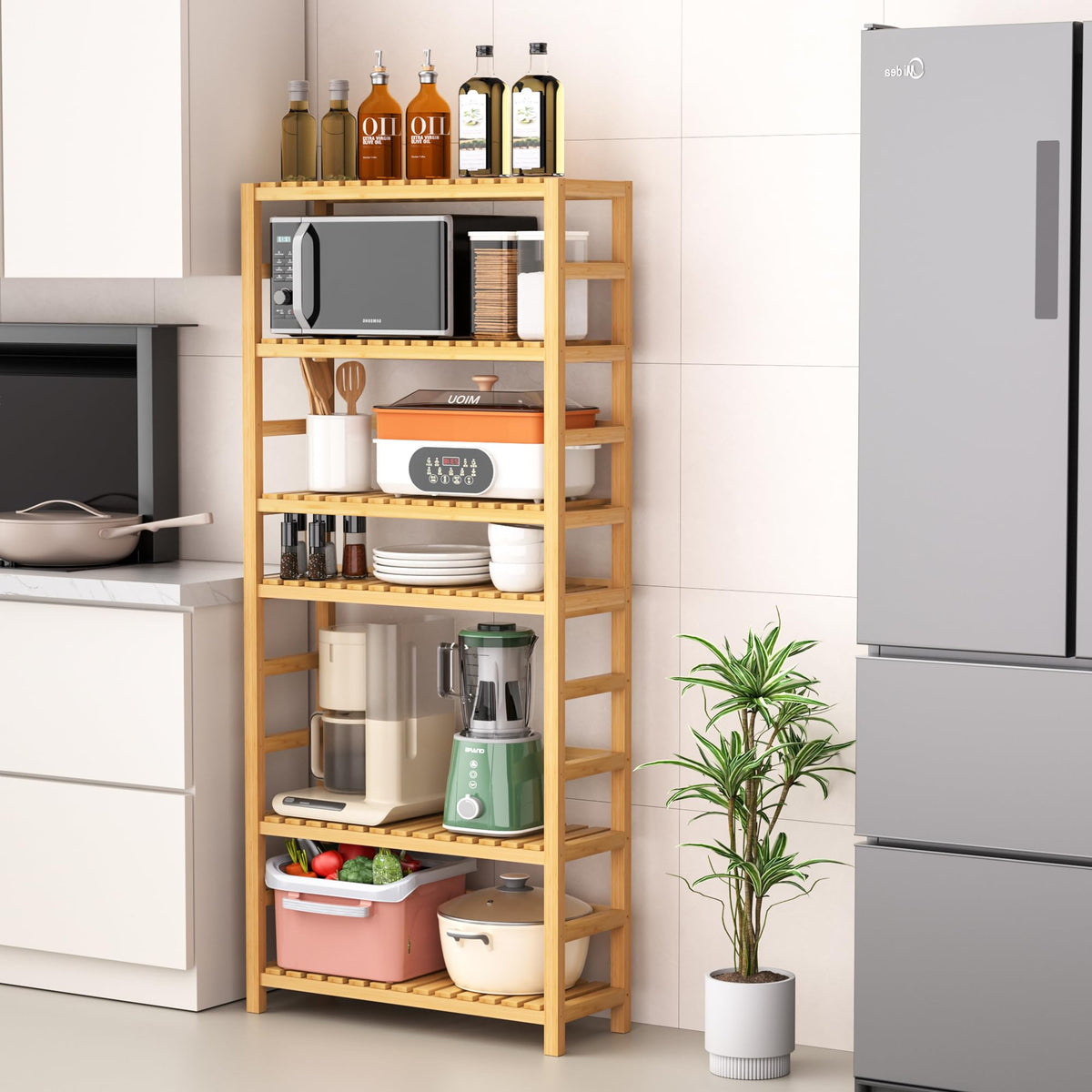 VASMIA easy-assembly shelf helps you set it up quickly.