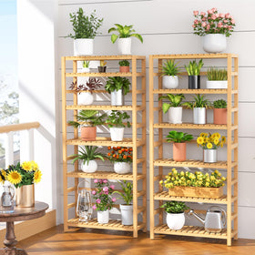 VASMIA FSC-certified bamboo shelf supports eco-friendly storage options.