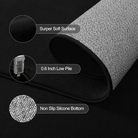 Vasofe easy-clean memory-foam rug helps tidy spaces