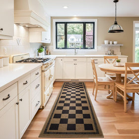 Vasofe patio rug is washable, keeping footprints and dirt easier to manage.