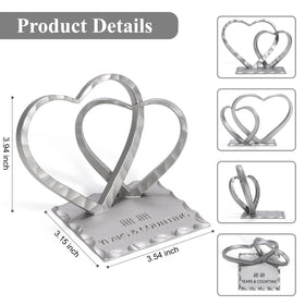 Vastsea heart with engraved text for lasting keepsake.