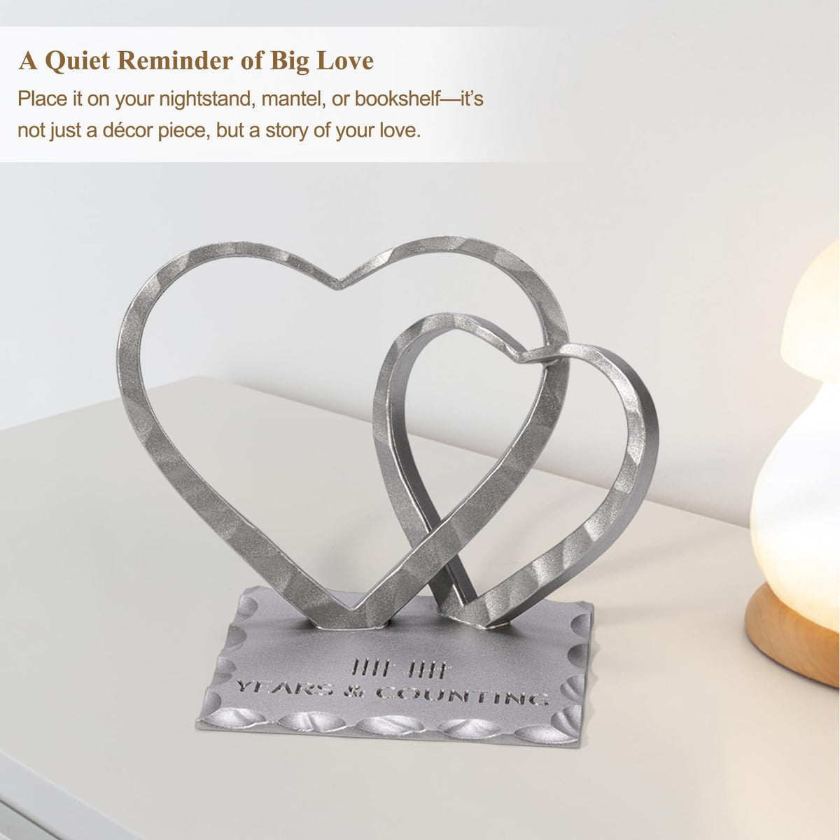 Vastsea mantelpiece display enhances romantic home decor.