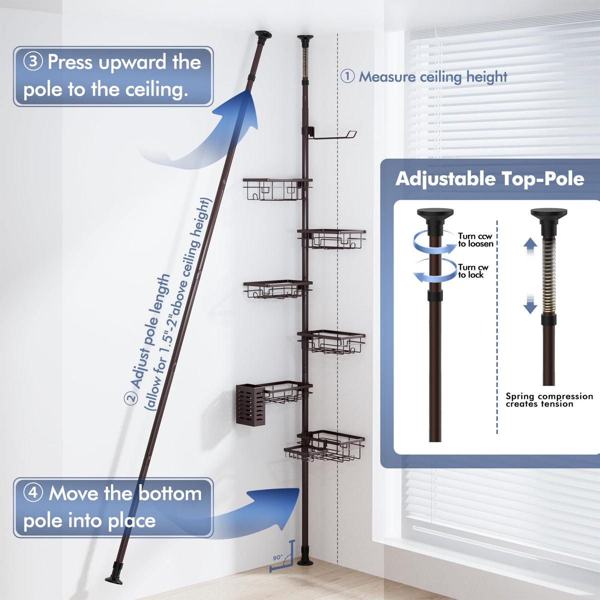 Vatex smart drainage prevents water buildup to keep products clean.