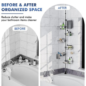 Vatex rustproof coating protects the shelf in humid bathrooms.