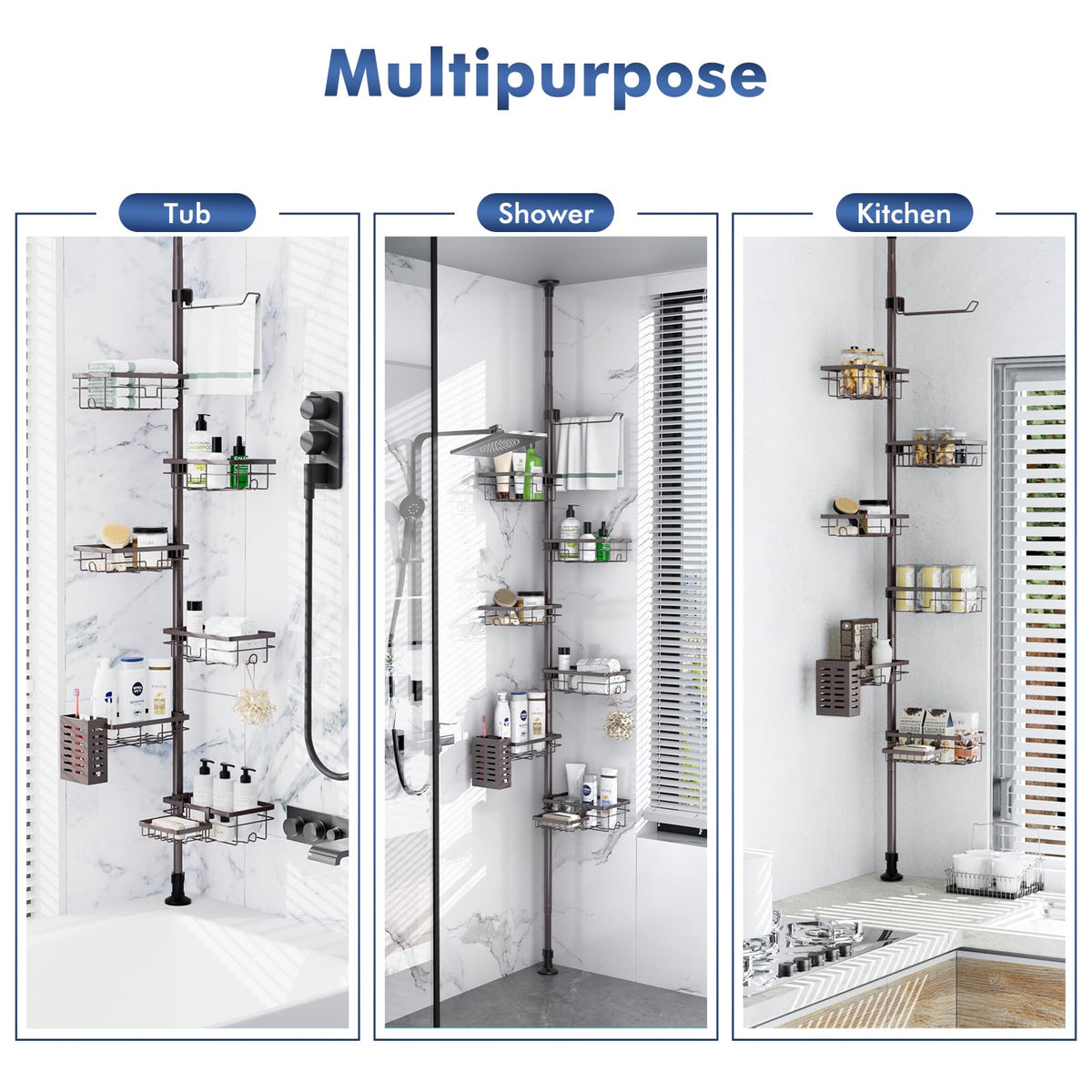 Vatex versatile design suits bathrooms, kitchens, RVs, and laundry spaces.