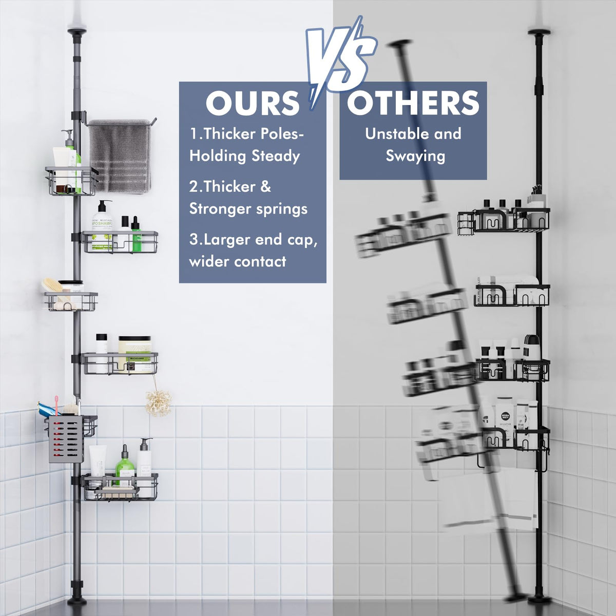 Vatex toothbrush holder keeps daily essentials tidy and accessible.