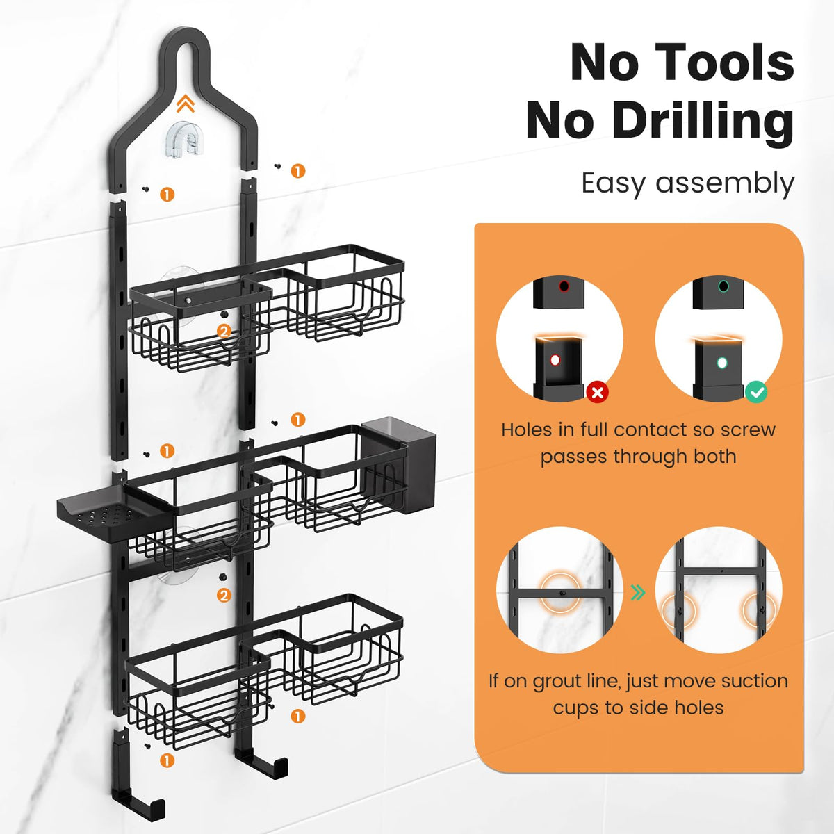 Vatex drain holes promote quick drying and prevent water buildup