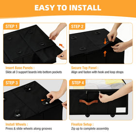 VatFott rolling drawers fit under beds up to 11 inches high.