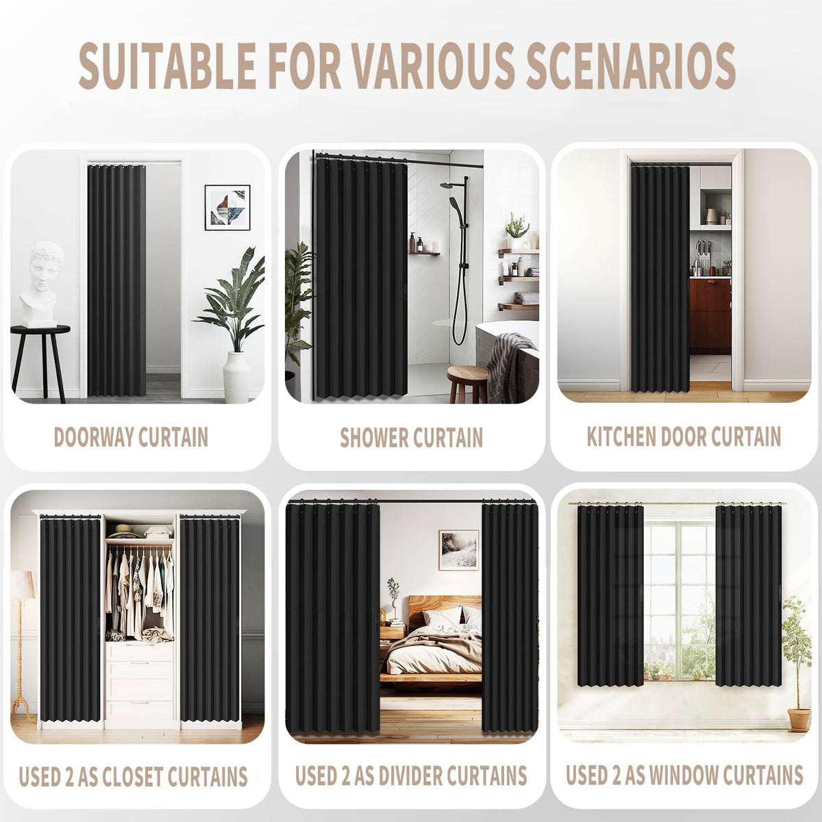 Vatge standard 39x78 inch panel fits 24-36 inch openings.