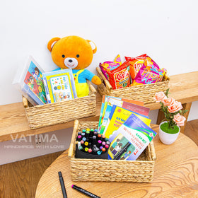 VATIMA Hyacinth basket desk organization for neat workspace