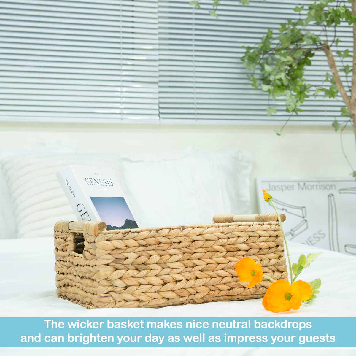 VATIMA toy storage basket keeps playroom tidy and stylish.