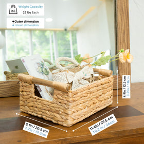 VATIMA rectangular basket 11.6x8.1 inches fits drawers and desks.
