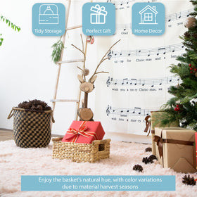 VATIMA natural wicker basket for versatile storage and eco-friendly decor.