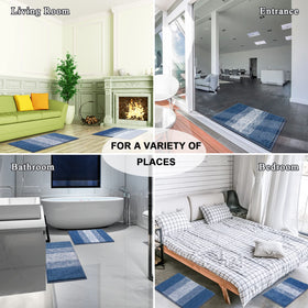 Vaukki non-slip bottom bath mat on a wooden floor.