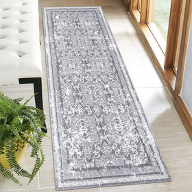 Vaukki hallway runner rug 2x6 top view showing soft texture for entryways