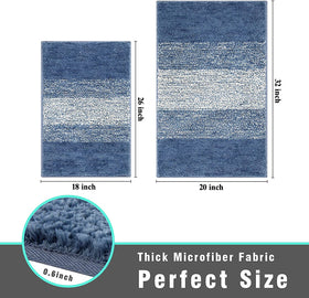 Vaukki versatile bath floor mat for bathroom and entry.