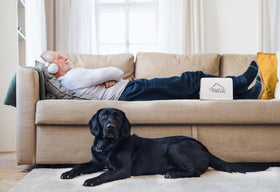 Vaunn breathable zippered cover keeps the pillow cool and clean.