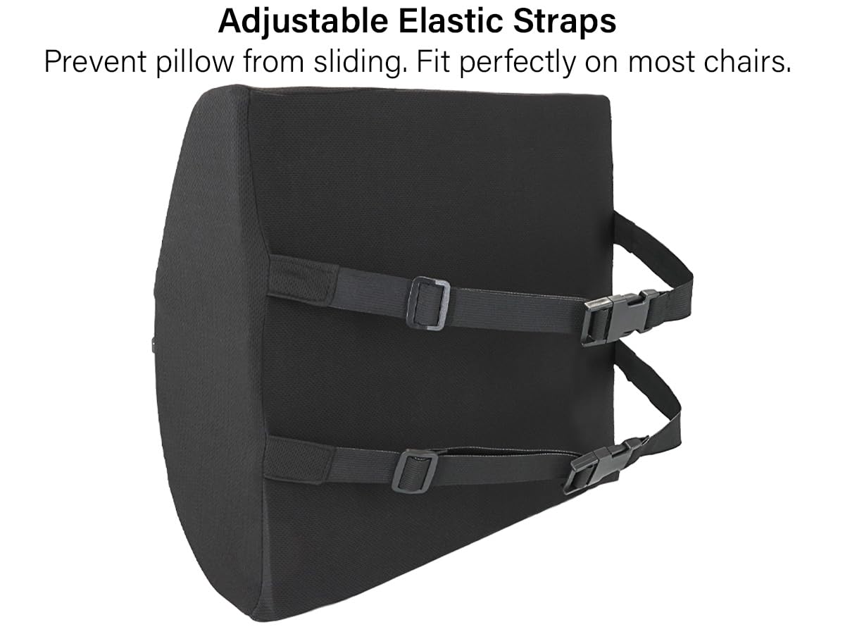 Vaunn foam-contour cushions the spine for better posture.