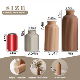 Vaurcesa 10-inch bottle-shaped vase creates vertical interest on tables