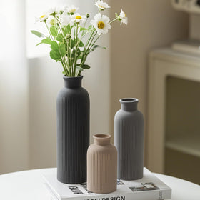 vaurcesa black ceramic vases create sculptural home accents