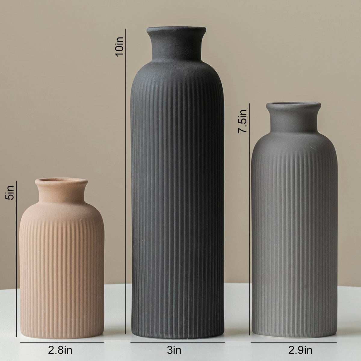 vaurcesa decorative vases for fresh flowers or dried arrangements