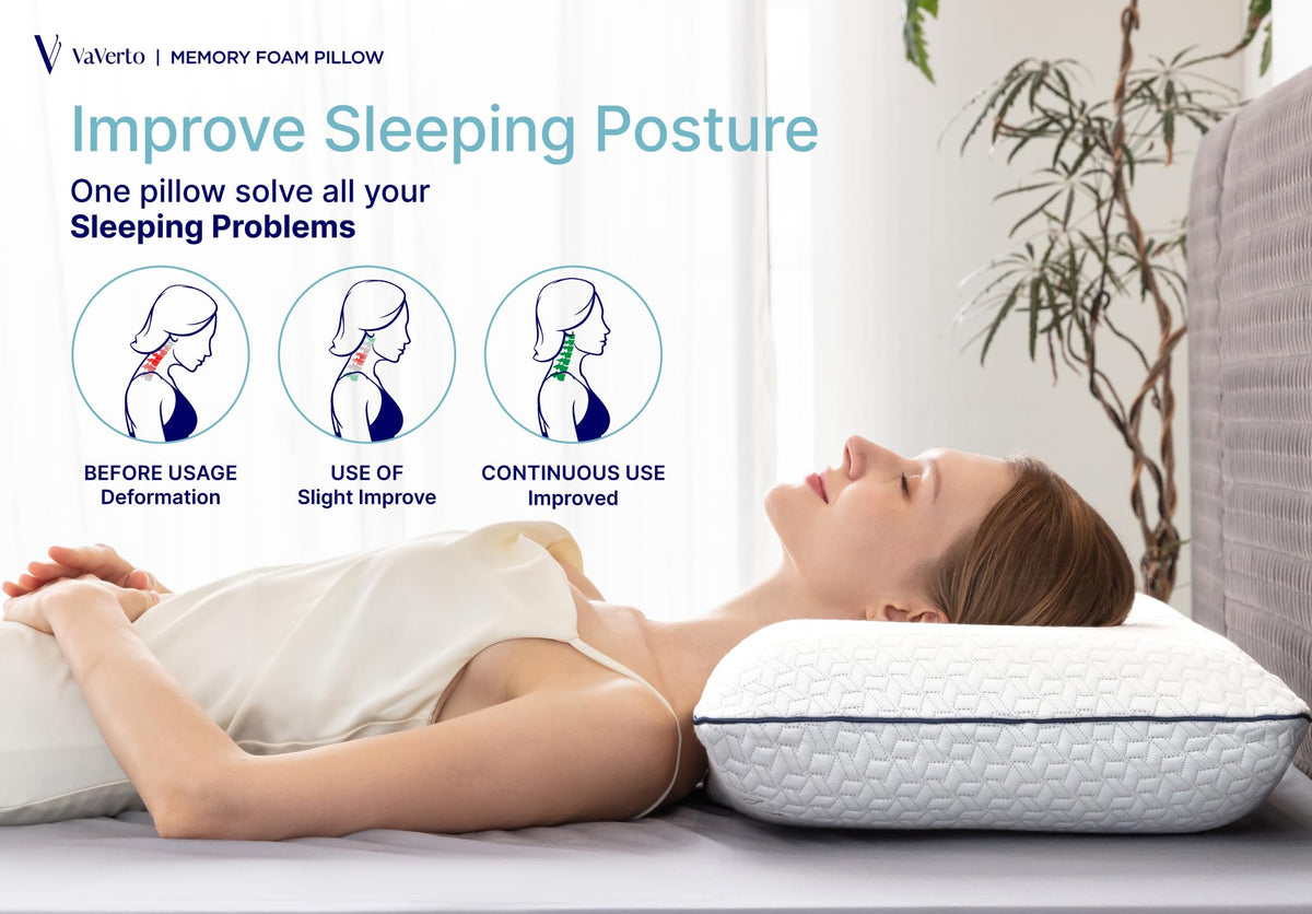 Vaverto cooling gel technology helps maintain a cool sleeping surface.